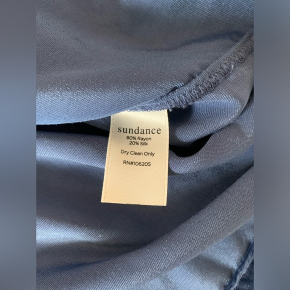 Sundance Silk Blend Velvet Nuance Top Blouse Shirt Long Sleeve XS - Picture 8 of 8